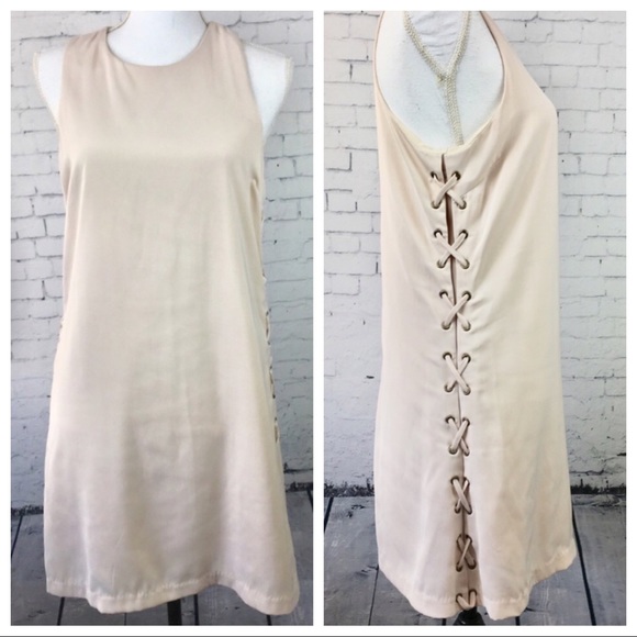 Lulus Dresses & Skirts - Lulu's Blush Side Tie Up Dress